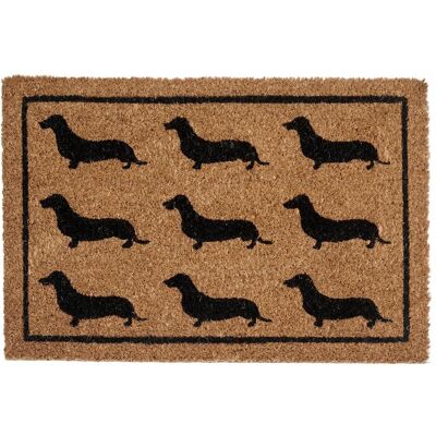 Beliani Fußmatte Natürliche Kokos Anti-Rutsch 40 x 60 cm Hund Motiv Modern Innen Beliani Fußmatte Natürliche Kokos Anti-Rutsch 40 x 60 cm Hund Motiv Modern Innen