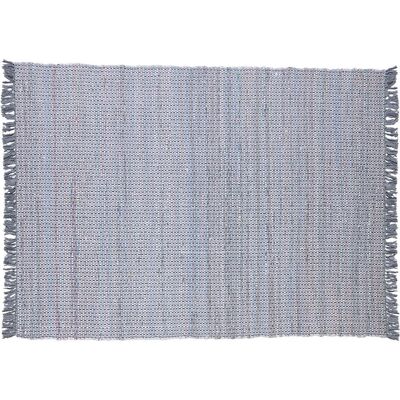 Beliani Baumwoll-Gra Rechteck-Teppich - Boho Stil, 160x230 cm Beliani Baumwoll-Gra Rechteck-Teppich - Boho Stil, 160x230 cm