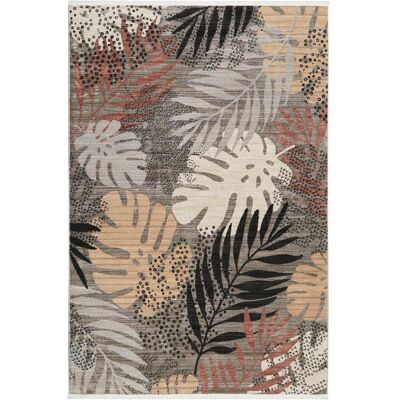 Esprit Beige-Grau-Rot Floraler Teppich - Teppich Esprit Beige-Grau-Rot Floraler Teppich - Teppich