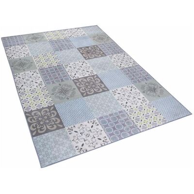 Beliani Mehrfarbiger Patchwork-Teppich - Rechteckiger Teppich - 140x200 cm Beliani Mehrfarbiger Patchwork-Teppich - Rechteckiger Teppich - 140x200 cm
