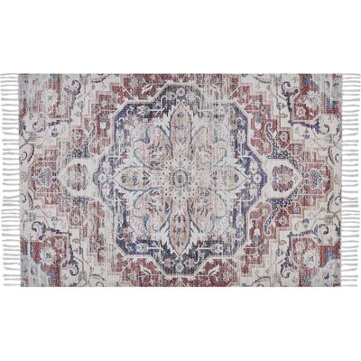 Beliani Mehrfarbiger Polyester Baumwolle 140x200cm Teppich - Vintage Oriental Beliani Mehrfarbiger Polyester Baumwolle 140x200cm Teppich - Vintage Oriental