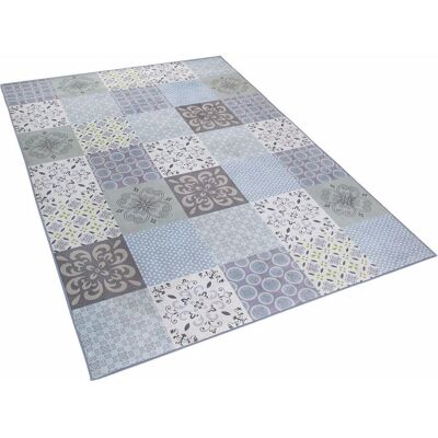 Beliani Buntes Patchwork-Teppich - Rechteckiger Bereichs-Teppich Beliani Buntes Patchwork-Teppich - Rechteckiger Bereichs-Teppich