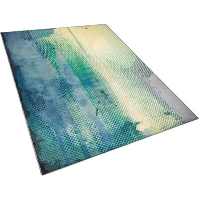 Beliani Moderner Mehrfarbiger Wasserfarben-Teppich 140 x 200 cm - Teppich Beliani Moderner Mehrfarbiger Wasserfarben-Teppich 140 x 200 cm - Teppich