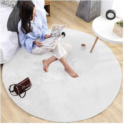 Strado, Teppich, Round mat Rabbit 90x90 White (White) universal (90 cm) Strado, Teppich, Round mat Rabbit 90x90 White (White) universal (90 cm)