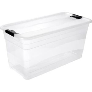 keeeper, Aufbewahrungsbox, Aufbewahrungsbox "cornelia", 83 Liter, transparent Box und Deckel: transparent / Clips: schwarz (7.95 cm, 83 l, 1x) keeeper, Aufbewahrungsbox, Aufbewahrungsbox "cornelia", 83 Liter, transparent Box und Deckel: transparent / Clips: schwarz (7.95 cm, 83 l, 1x)