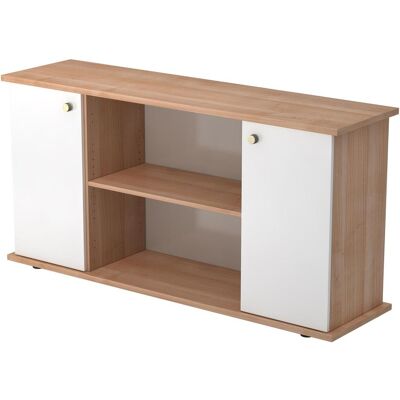hjh OFFICE PRO KAPA SB Sideboard mit Türen - Nussbaum/Weiß hjh OFFICE PRO KAPA SB Sideboard mit Türen - Nussbaum/Weiß