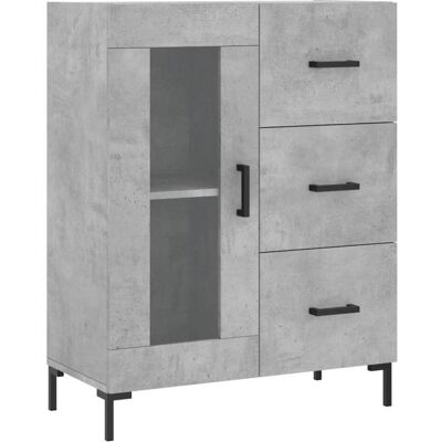 vidaXL Kommode + Sideboard, Paulina 1 glass door 3 drawers (69.50 x 34 x 180 cm) vidaXL Kommode + Sideboard, Paulina 1 glass door 3 drawers (69.50 x 34 x 180 cm)