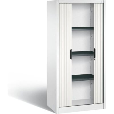 CP Omnispace Rollladenschrank - Stahl, abschließbar, 3 Fachböden - 80cm Breit CP Omnispace Rollladenschrank - Stahl, abschließbar, 3 Fachböden - 80cm Breit