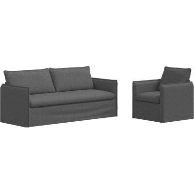 vidaXL Sofa + Bettsofa, Astrid 1-Seater +3-Seater (180 cm) vidaXL Sofa + Bettsofa, Astrid 1-Seater +3-Seater (180 cm)