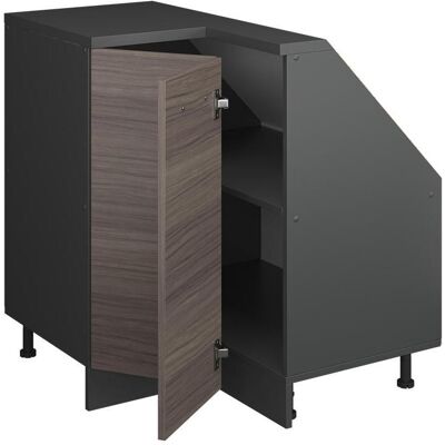 Vicco, Kommode + Sideboard, Dachschrägenschrank Eckschrank Rion, Edelgrau/Anthrazit/Anthrazit, 75.6 x 81.6 cm mit 1 Tür (46 x 75.60 x 83.80 cm) Vicco, Kommode + Sideboard, Dachschrägenschrank Eckschrank Rion, Edelgrau/Anthrazit/Anthrazit, 75.6 x 81.6 cm mit 1 Tür (46 x 75.60 x 83.80 cm)