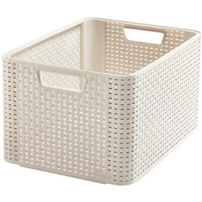 Curver, Wäschekorb, STORAGE BOX STYLE L WHITE 205851 (30 l) Curver, Wäschekorb, STORAGE BOX STYLE L WHITE 205851 (30 l)