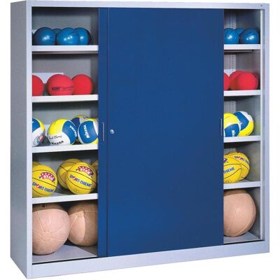 C+P, Aktenschrank, Ballschrank (HxBxT: 195x120x60 cm, mit Vollblech-Schiebetüren, Typ 4) (120 x 60 x 195 cm) C+P, Aktenschrank, Ballschrank (HxBxT: 195x120x60 cm, mit Vollblech-Schiebetüren, Typ 4) (120 x 60 x 195 cm)