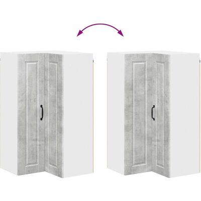 vidaXL Regal, Triana 1x wall corner cabinet (57 x 57 x 100 cm) vidaXL Regal, Triana 1x wall corner cabinet (57 x 57 x 100 cm)