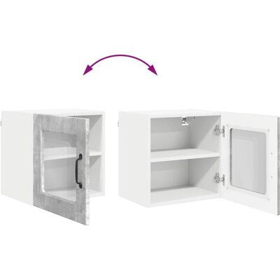 vidaXL Regal, Triana 1x wall glass cabinet (1 door) (31 x 40 x 40 cm) vidaXL Regal, Triana 1x wall glass cabinet (1 door) (31 x 40 x 40 cm)