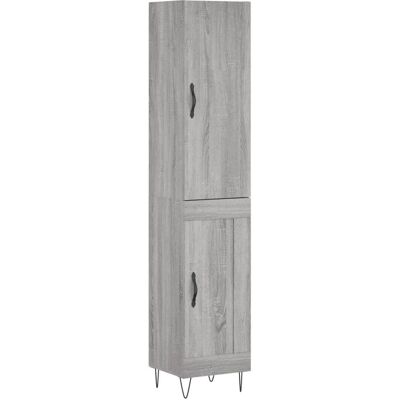 vidaXL Grau Sonoma 34,5x34x180cm Schrank - Highboard vidaXL Grau Sonoma 34,5x34x180cm Schrank - Highboard