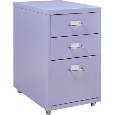 En.Casa, Rollcontainer, Rollcontainer Kökar mit 3 Schubladen 48x28x41 cm Lila (28 x 41 x 48 cm) En.Casa, Rollcontainer, Rollcontainer Kökar mit 3 Schubladen 48x28x41 cm Lila (28 x 41 x 48 cm)