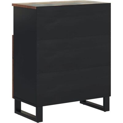 vidaXL Multicolores recyceltes Holz Sideboard 60x33x75cm - Sideboard vidaXL Multicolores recyceltes Holz Sideboard 60x33x75cm - Sideboard