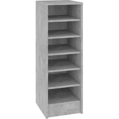 vidaXL Wandmontiertes Schuhschrank Grau - Schuhregal Ablage vidaXL Wandmontiertes Schuhschrank Grau - Schuhregal Ablage