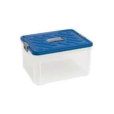 Curver, Aufbewahrungsbox, Optima Box Blue 30l With Handle (30 l, 42.80 x 34 x 28 cm) Curver, Aufbewahrungsbox, Optima Box Blue 30l With Handle (30 l, 42.80 x 34 x 28 cm)