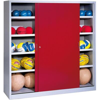 C+P, Aktenschrank, Ballschrank (HxBxT: 195x190x60 cm, mit Vollblech-Schiebetüren, Typ 4) (190 x 60 x 195 cm) C+P, Aktenschrank, Ballschrank (HxBxT: 195x190x60 cm, mit Vollblech-Schiebetüren, Typ 4) (190 x 60 x 195 cm)