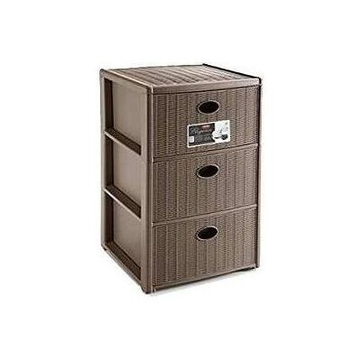 Cosedacasa - Elegante 3-Schubladen Aufbewahrung - 40x40x60cm - Kunststoff Cosedacasa - Elegante 3-Schubladen Aufbewahrung - 40x40x60cm - Kunststoff