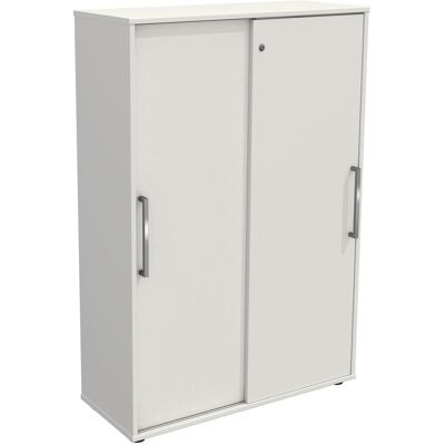 Kerkmann Aktenschrank - Schiebetürenschrank - 3 Fachböden - Weiß Kerkmann Aktenschrank - Schiebetürenschrank - 3 Fachböden - Weiß