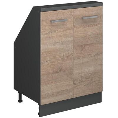 Vicco, Kommode + Sideboard, Dachschrägenschrank Rion, Sonoma/Anthrazit/Anthrazit, mit 2 Türen (46 x 60 x 83.80 cm) Vicco, Kommode + Sideboard, Dachschrägenschrank Rion, Sonoma/Anthrazit/Anthrazit, mit 2 Türen (46 x 60 x 83.80 cm)