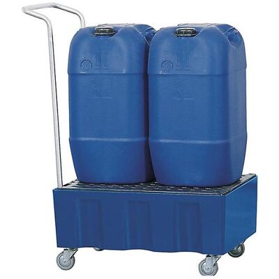 asecos, Zubehör Lagereinrichtung, Auffangwanne PE 60 l m. Rollen u. PE-Giro asecos, Zubehör Lagereinrichtung, Auffangwanne PE 60 l m. Rollen u. PE-Giro