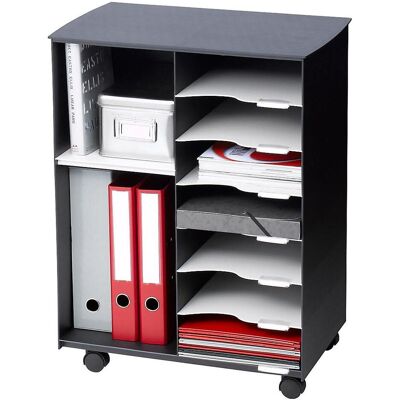 Paperflow, Rollcontainer, Rollwagen mit 7 Fächern (33.50 x 54.20 x 54.40 cm) Paperflow, Rollcontainer, Rollwagen mit 7 Fächern (33.50 x 54.20 x 54.40 cm)