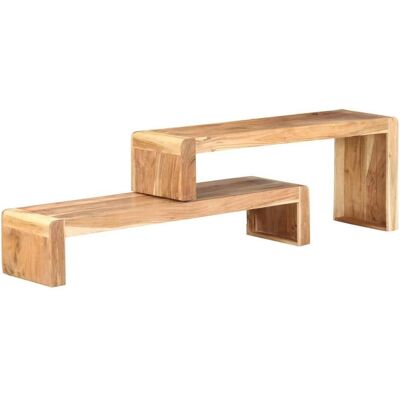 VIDAXL Maisonchic - 2 tlg Holz TV-Möbel, Couchtisch aus Massivholz Akazie VIDAXL Maisonchic - 2 tlg Holz TV-Möbel, Couchtisch aus Massivholz Akazie