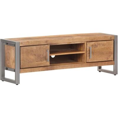vidaXL Mango Holz TV-Schrank - Industrieller Stil - 120x30x40 cm vidaXL Mango Holz TV-Schrank - Industrieller Stil - 120x30x40 cm