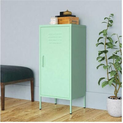 vidaXL Mint-Stahlschrank - 2 verstellbare Regale vidaXL Mint-Stahlschrank - 2 verstellbare Regale