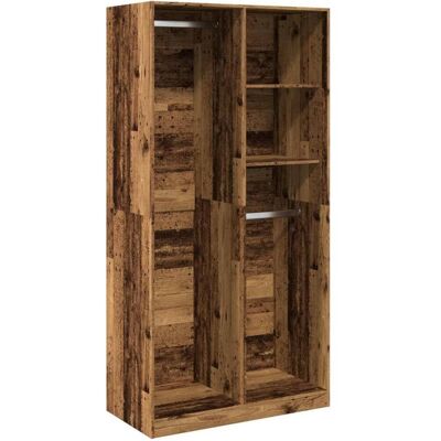 vidaXL Alt Holz 100x50x200 cm Kleiderschrank - Aufbewahrungsmöbel vidaXL Alt Holz 100x50x200 cm Kleiderschrank - Aufbewahrungsmöbel