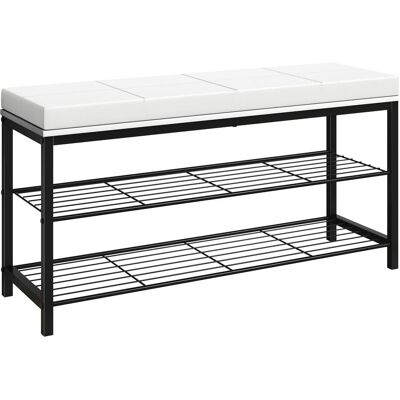 VCM Taliro Schuhregal - Weiß, 90cm, 48x30cm, Industrie Design VCM Taliro Schuhregal - Weiß, 90cm, 48x30cm, Industrie Design