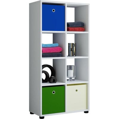 VCM Benas-2x4 Weiß Stehend Regal - Aufbewahrungsmöbel VCM Benas-2x4 Weiß Stehend Regal - Aufbewahrungsmöbel