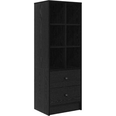 vidaXL Kommode + Sideboard, Schwarze Eiche Regal Einheit (34 x 45.50 x 127 cm) vidaXL Kommode + Sideboard, Schwarze Eiche Regal Einheit (34 x 45.50 x 127 cm)