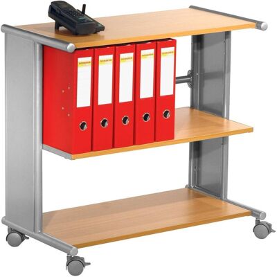 Kerkmann Bürowagen - Buche, 3 Ebenen, 76x42x72.5cm Kerkmann Bürowagen - Buche, 3 Ebenen, 76x42x72.5cm