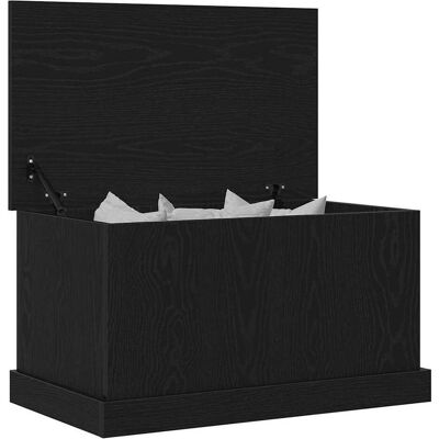 vidaXL Aufbewahrungsbox Schwarz - Modernes Design, Massivholz, Matt Finish - Aufbewahrungsbox vidaXL Aufbewahrungsbox Schwarz - Modernes Design, Massivholz, Matt Finish - Aufbewahrungsbox