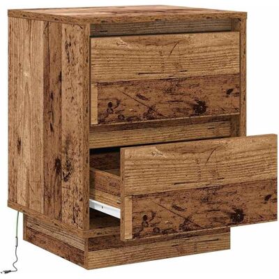 vidaXL Rustik Nachttisch-Set 2 - Holz Schlafzimmer Aufbewahrung vidaXL Rustik Nachttisch-Set 2 - Holz Schlafzimmer Aufbewahrung