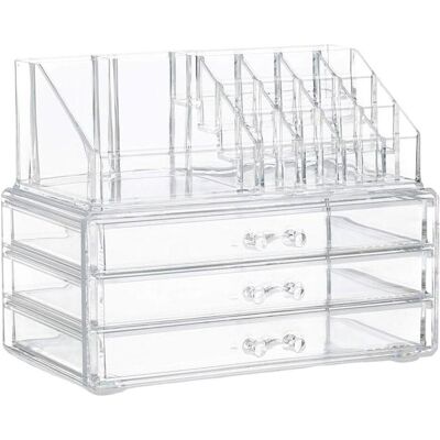 Avizar, Badaufbewahrung, Beauty-Organizer 3 stapelbare Schubladen Avizar, Badaufbewahrung, Beauty-Organizer 3 stapelbare Schubladen