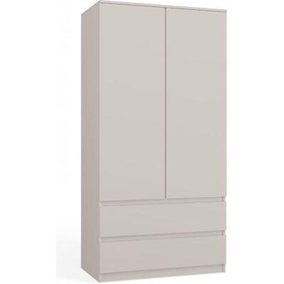 Topeshop Turin Moderner Kleiderschrank - 2 Türen + 2 Schubladen Topeshop Turin Moderner Kleiderschrank - 2 Türen + 2 Schubladen