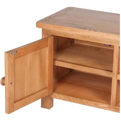 vidaXL Eichenholz TV-Schrank - Rustikal, 103x36x46 cm vidaXL Eichenholz TV-Schrank - Rustikal, 103x36x46 cm