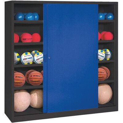 C+P, Aktenschrank, Ballschrank mit Vollblech-Schiebetüren (Typ 4), HxBxT: 195x160x40 cm (160 x 40 x 195 cm) C+P, Aktenschrank, Ballschrank mit Vollblech-Schiebetüren (Typ 4), HxBxT: 195x160x40 cm (160 x 40 x 195 cm)