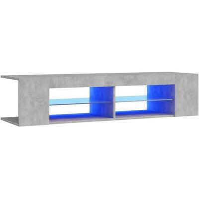 vidaXL TV Schrank mit LED-Lichtern Beton Grau - TV Schrank vidaXL TV Schrank mit LED-Lichtern Beton Grau - TV Schrank