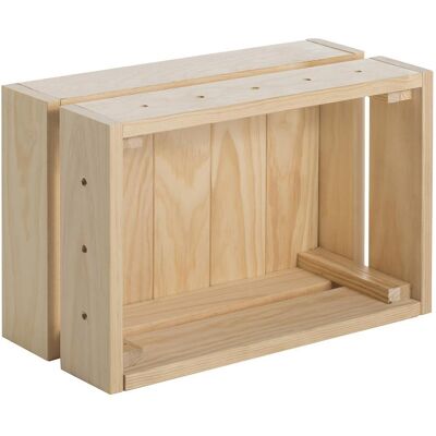 IKEA Leichtes Holz Stapelbare Aufbewahrungsbox - Aufbewahrungsbox IKEA Leichtes Holz Stapelbare Aufbewahrungsbox - Aufbewahrungsbox