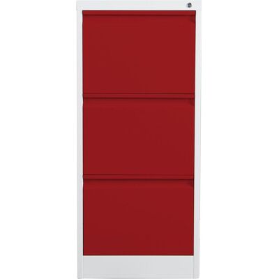 Phoenix Aktenschrank, Hängeregistraturschrank 3 Schubladen rot (45 x 62 x 102.50 cm) Phoenix Aktenschrank, Hängeregistraturschrank 3 Schubladen rot (45 x 62 x 102.50 cm)