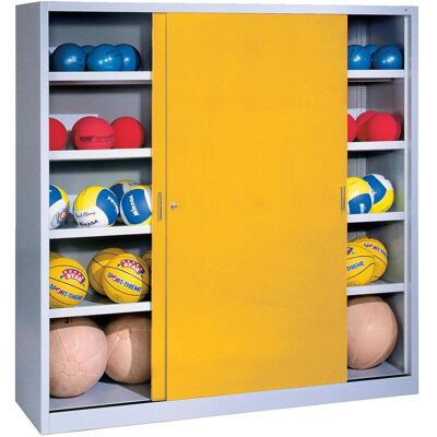 C+P, Aktenschrank, Ballschrank mit Vollblech-Schiebetüren (Typ 4), HxBxT: 195x160x40 cm (160 x 40 x 195 cm) C+P, Aktenschrank, Ballschrank mit Vollblech-Schiebetüren (Typ 4), HxBxT: 195x160x40 cm (160 x 40 x 195 cm)