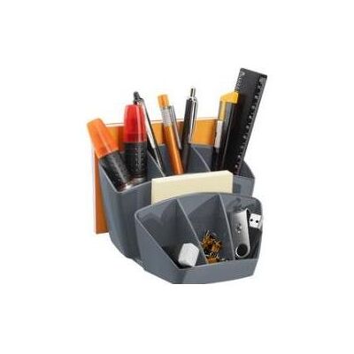 Cep, Schreibtisch Accessoire, Multiköcher Pro, 8 Fächer, grau aus Polystyrol, rechteckig, Masse: 143 x 158 x 93 mm Cep, Schreibtisch Accessoire, Multiköcher Pro, 8 Fächer, grau aus Polystyrol, rechteckig, Masse: 143 x 158 x 93 mm