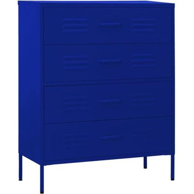 vidaXL Stahl Navy Blue Kommode - Industrielle Aufbewahrung vidaXL Stahl Navy Blue Kommode - Industrielle Aufbewahrung