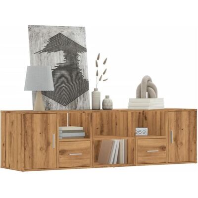 vidaXL Ecken Schrank Eichenholz 160x40x45cm - Holzlagerung vidaXL Ecken Schrank Eichenholz 160x40x45cm - Holzlagerung